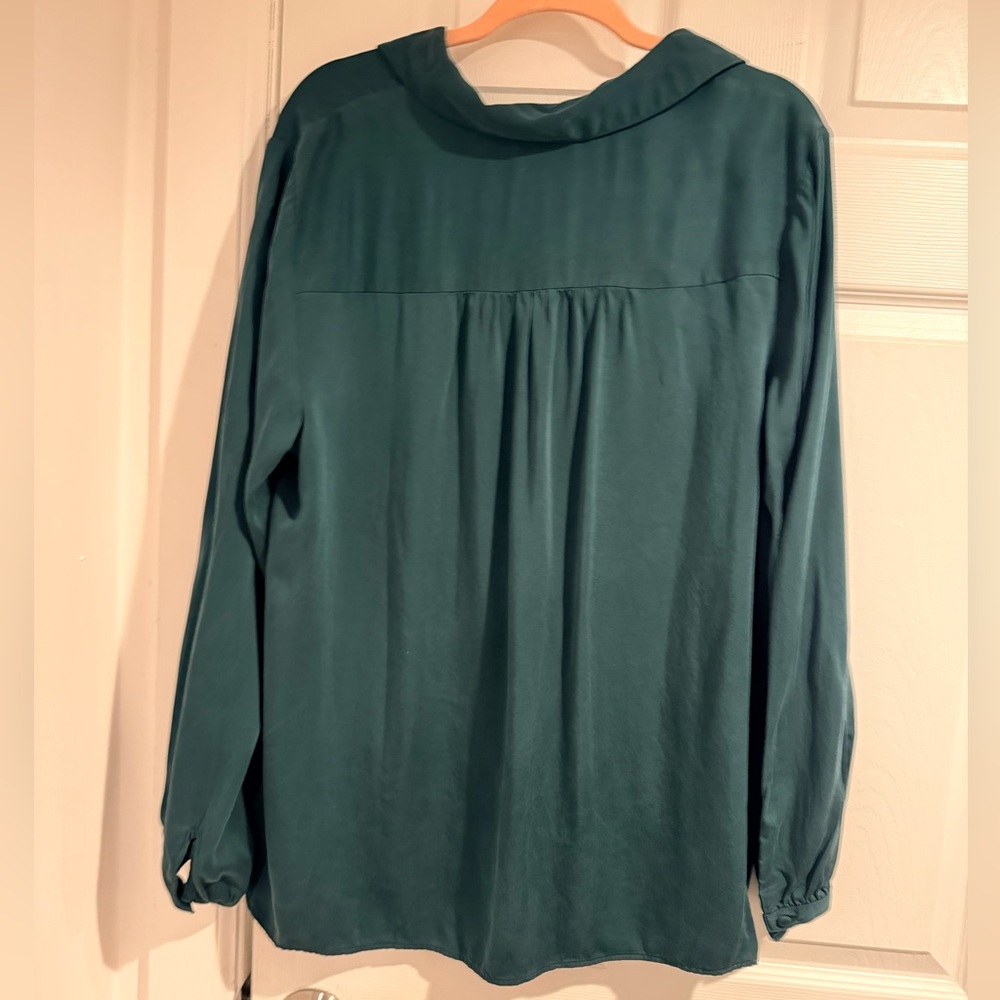 J. Jill Deep Teal Blouse - Picture 2 of 4